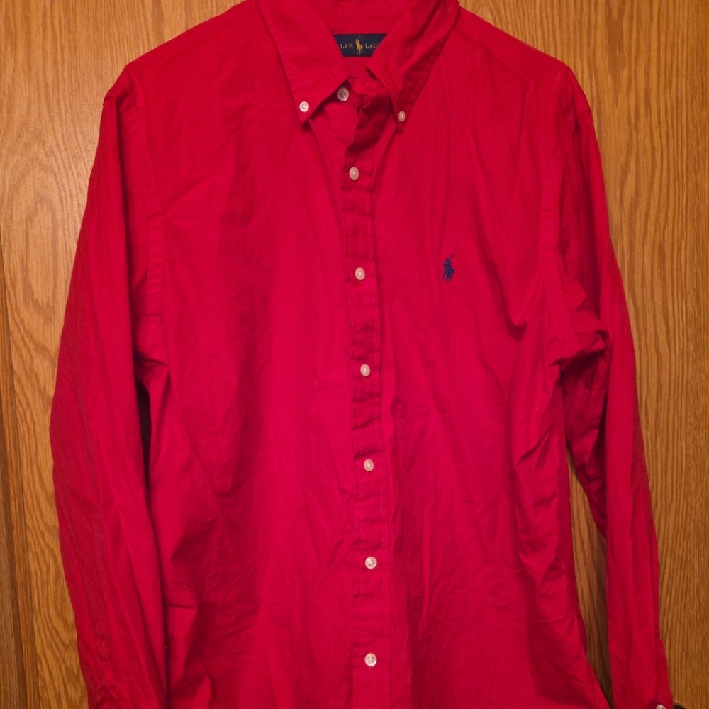 Ralph Lauren 100% cotton  long sleeve shirt size large